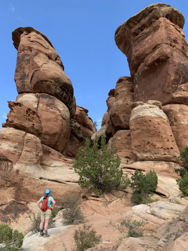 A circle of red-rock spires